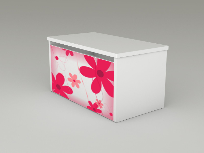 Becks truhlica update Kvety červené